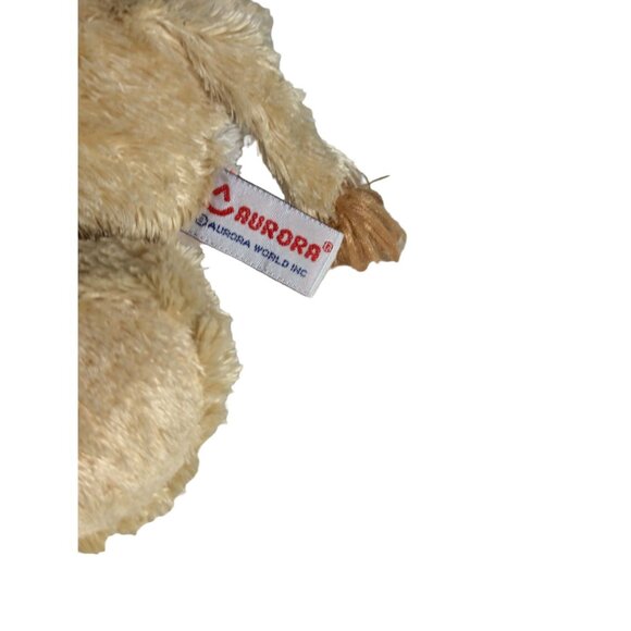 Aurora Mini Flopsie Plush Lion Toy 10 Inches Soft & Cuddly Beige & Brown - Picture 5 of 8